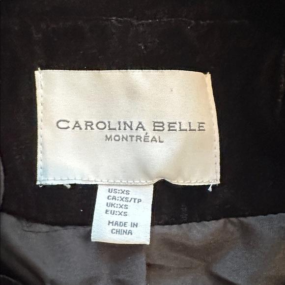 Carolina Belle Black Velvet Jacket with Gold Accents Sz XsBOGO 🖤 - Picture 3 of 4